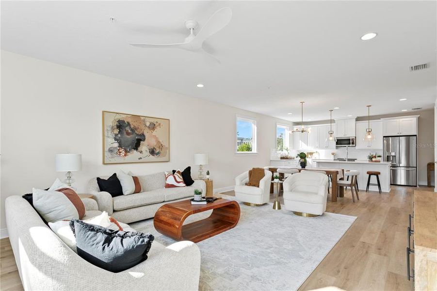 Furnished interior view inside a new home in , Tampa (Image 36).