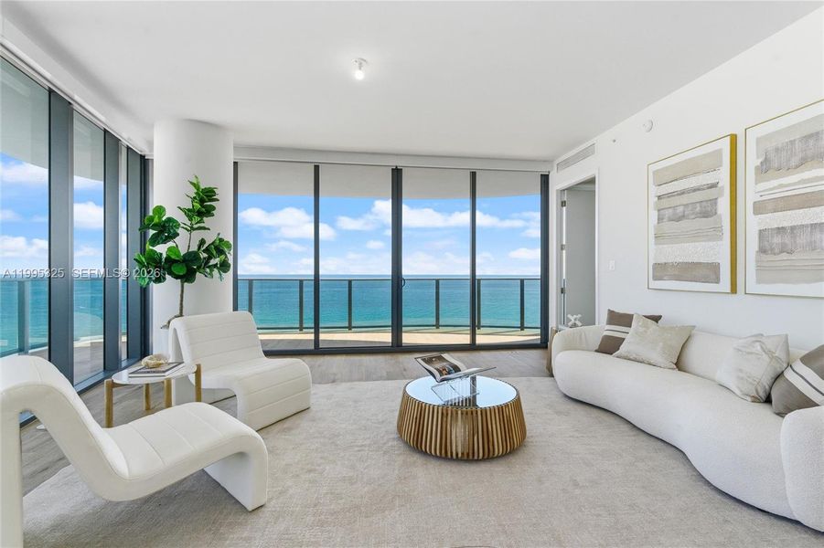 Furnished interior view inside a new home in , Pompano Beach (Image 9).