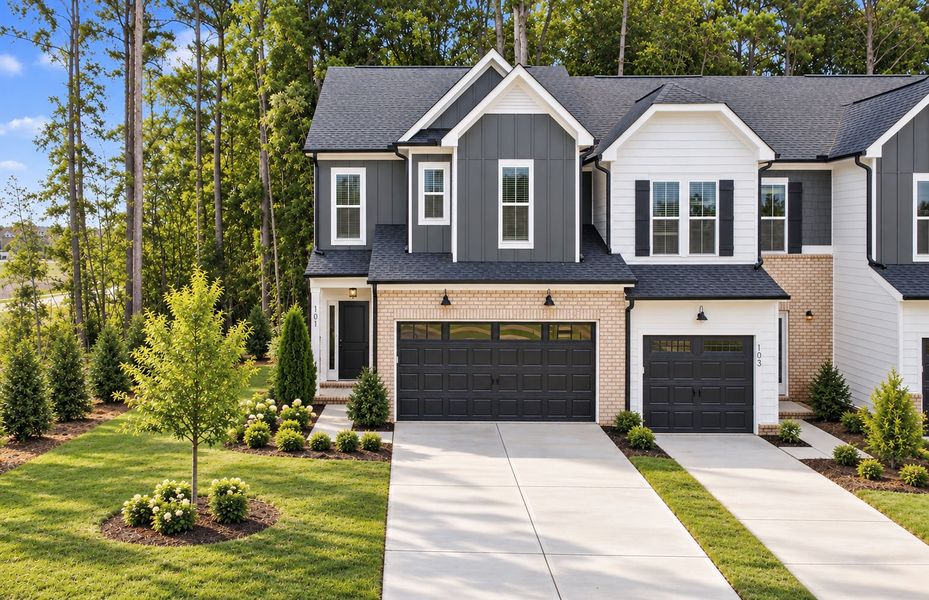 Representative exterior photo of a completed home built from the Hayden by Pulte Homes in Cambria, Garner, NC (Image 21).