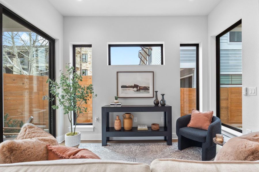 Furnished interior view inside a new home in , Austin (Image 27).
