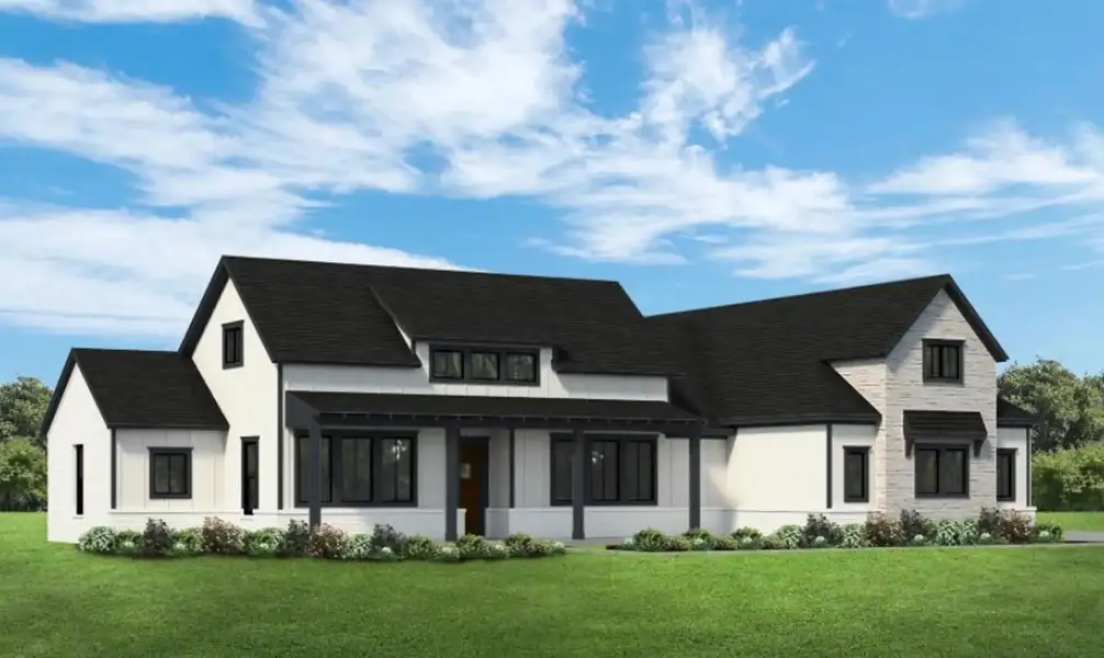 Representative exterior photo of a completed home built from the The Carter by Elmwood Custom Homes in Ranch at Stone Hill, Waxahachie, TX (Image 4).