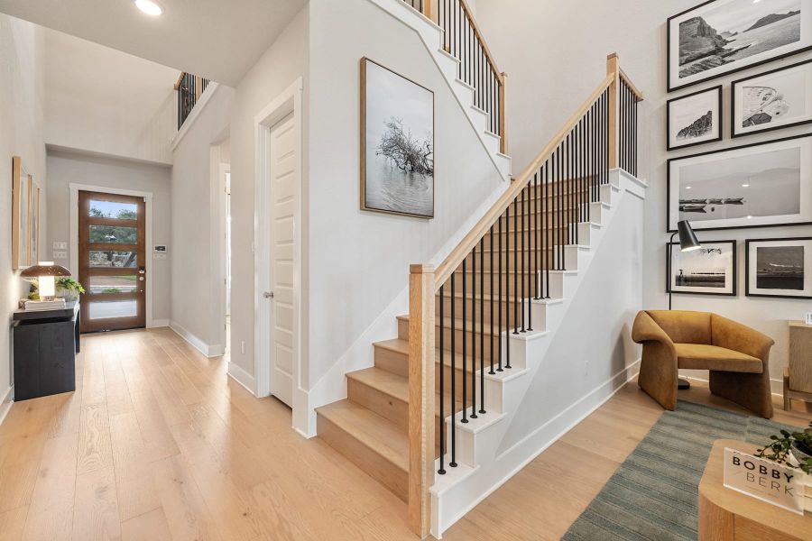 Furnished interior view inside a new home in Heritage, Dripping Springs (Image 20).