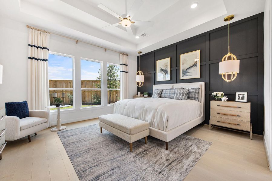 Furnished interior view inside a new home in Bridgeland, Cypress (Image 25). Furnished interior view inside a new home in Bridgeland, Cypress (Image 25).