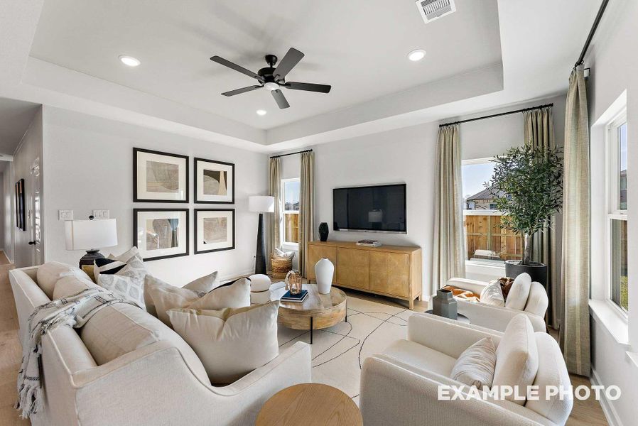 Furnished interior view inside a new home in Sundance Cove, Crosby (Image 9).