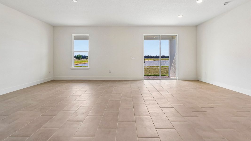 Longleaf Floor Plan Open Concept Living, Living Area and Dining Area by DRB Homes in Trailside New Homes in Mount Dora Fl Longleaf Floor Plan Open Concept Living, Living Area and Dining Area by DRB Homes in Trailside New Homes in Mount Dora Fl