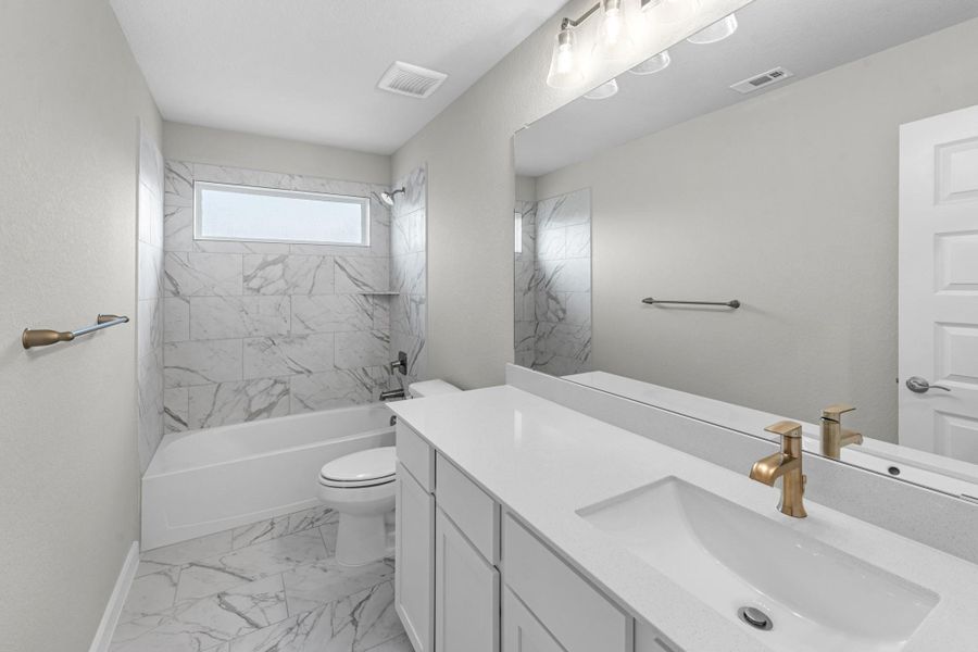 Furnished interior view inside a new home in Morton Creek Ranch, Katy (Image 13).