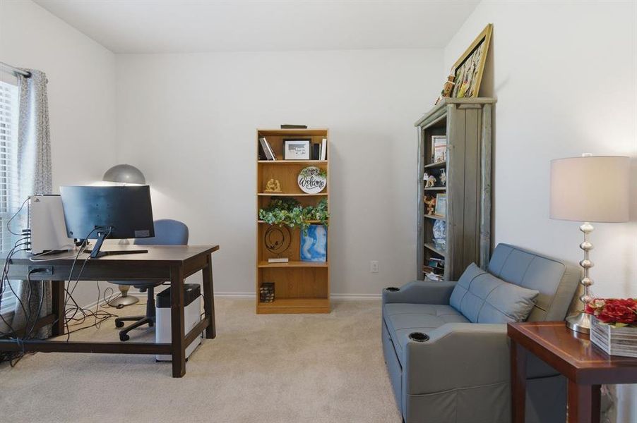 Nice size office at front of home
