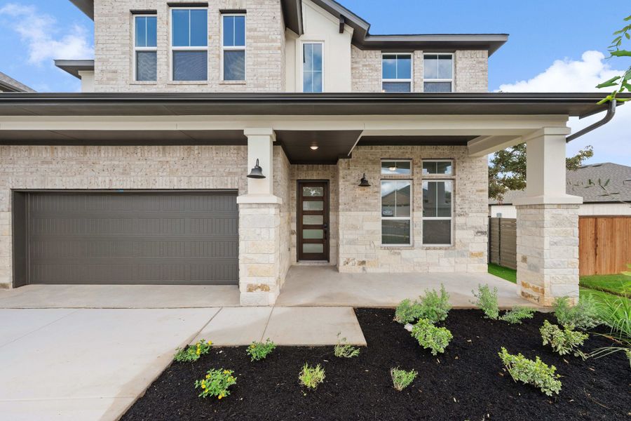 Exterior details and patio area of a home in Wolf Ranch, Georgetown (Image 3).