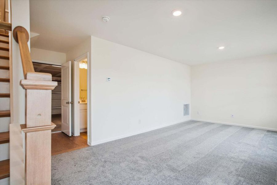 Spacious, unfurnished interior of a new home in The Parc Townes at Wendell, Wendell (Image 23). Spacious, unfurnished interior of a new home in The Parc Townes at Wendell, Wendell (Image 23).