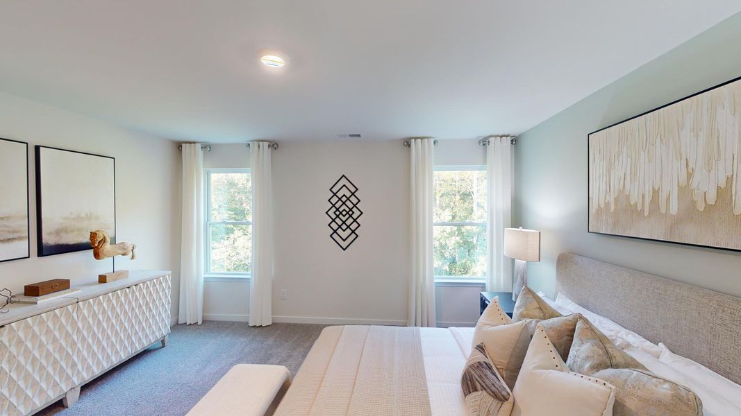 Furnished interior view inside a new home in Cardinal Creek, Charlotte (Image 15).