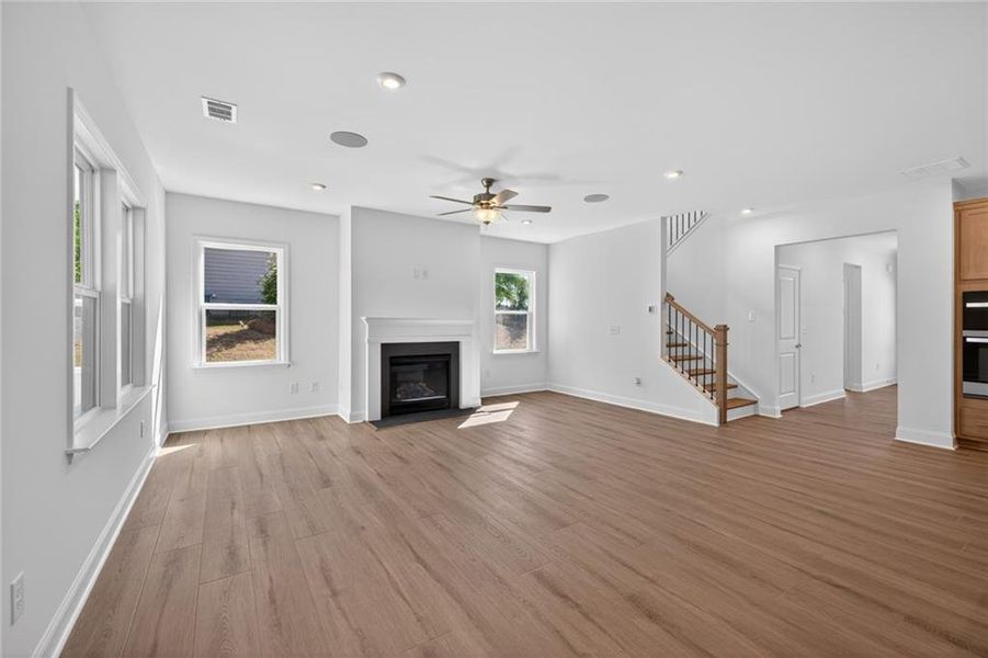 Spacious, unfurnished interior of a new home in Riversprings, Dacula (Image 34).