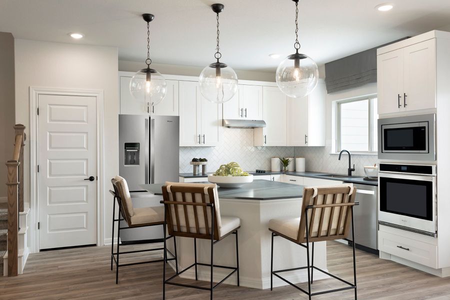 Furnished interior view inside a new home in Northpoint at Old Settlers, Round Rock (Image 7). Furnished interior view inside a new home in Northpoint at Old Settlers, Round Rock (Image 7).