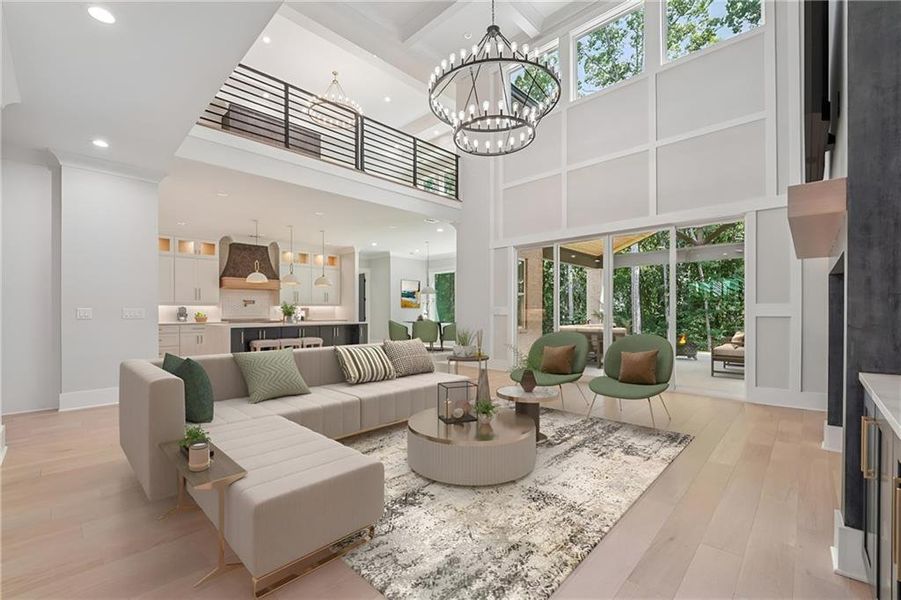 Furnished interior view inside a new home in , Commerce (Image 5).