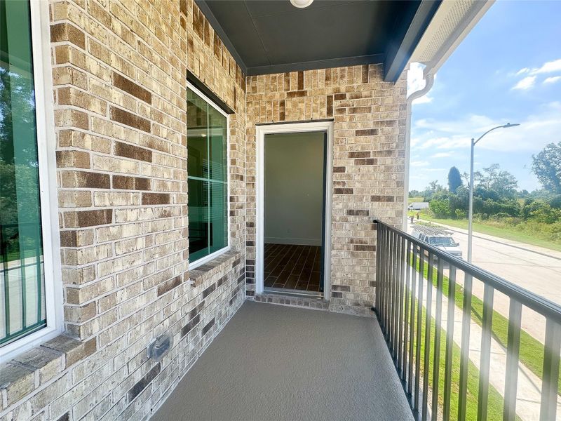 Exterior details and patio area of a home in Sienna, Missouri City (Image 2). Exterior details and patio area of a home in Sienna, Missouri City (Image 2).