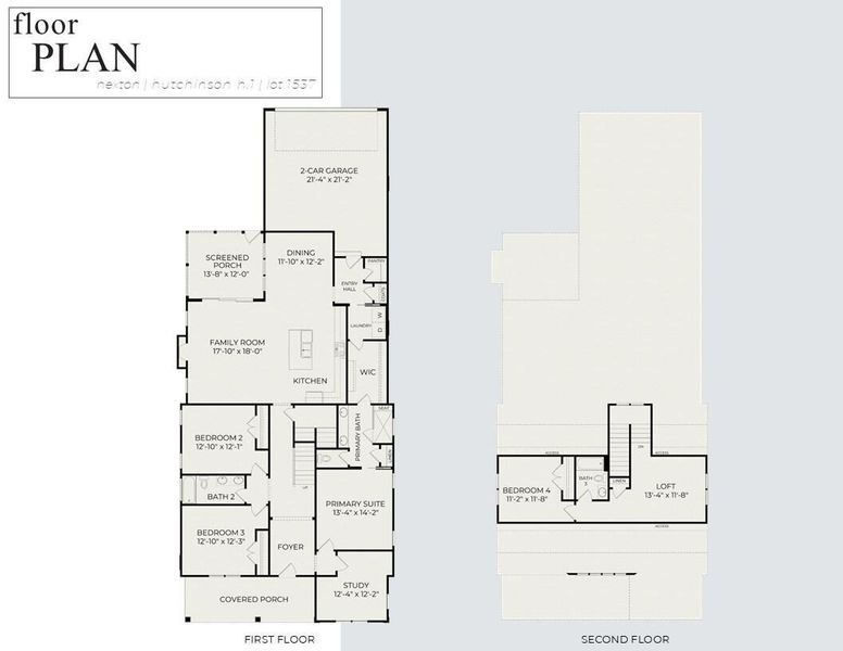 2D floor plan layout of this home in Nexton, Summerville, SC (Image 3).