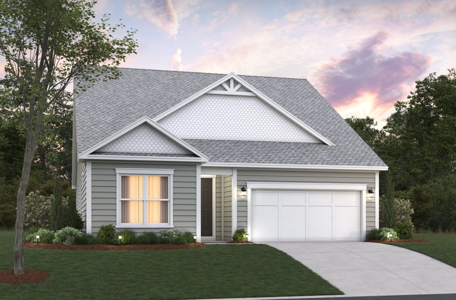 Representative exterior photo of a completed home built from the Leyland by Beazer Homes in Northbrook, Murrells Inlet, SC (Image 1). Representative exterior photo of a completed home built from the Leyland by Beazer Homes in Northbrook, Murrells Inlet, SC (Image 1).