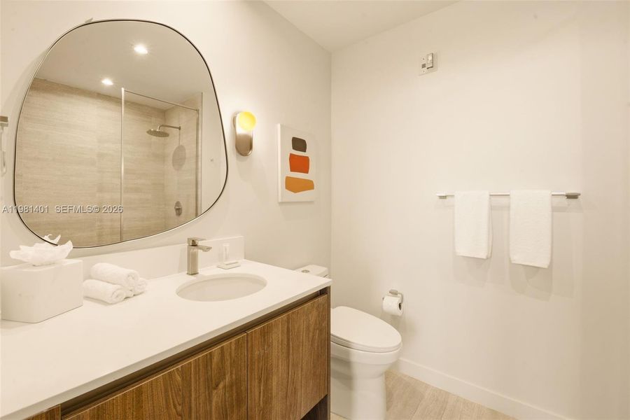 Furnished interior view inside a new home in , Miami (Image 17).