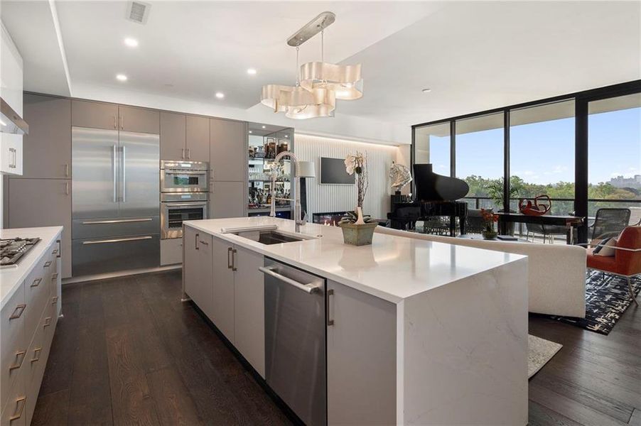 Furnished interior view inside a new home in The Dillon Buckhead, Atlanta (Image 7). Furnished interior view inside a new home in The Dillon Buckhead, Atlanta (Image 7).