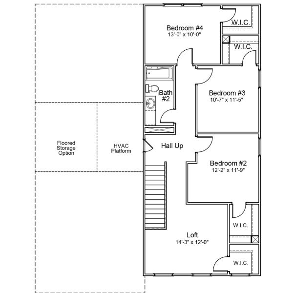 2D floor plan layout of this home in Burke Estates, Chesnee, SC (Image 3).