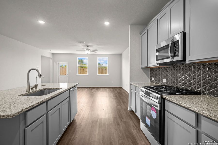 Furnished interior view inside a new home in Horizon Pointe, Converse (Image 76).