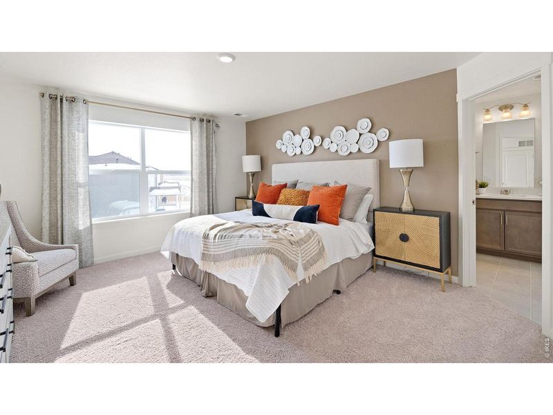 Furnished interior view inside a new home in Hansen Farm, Fort Collins (Image 10).