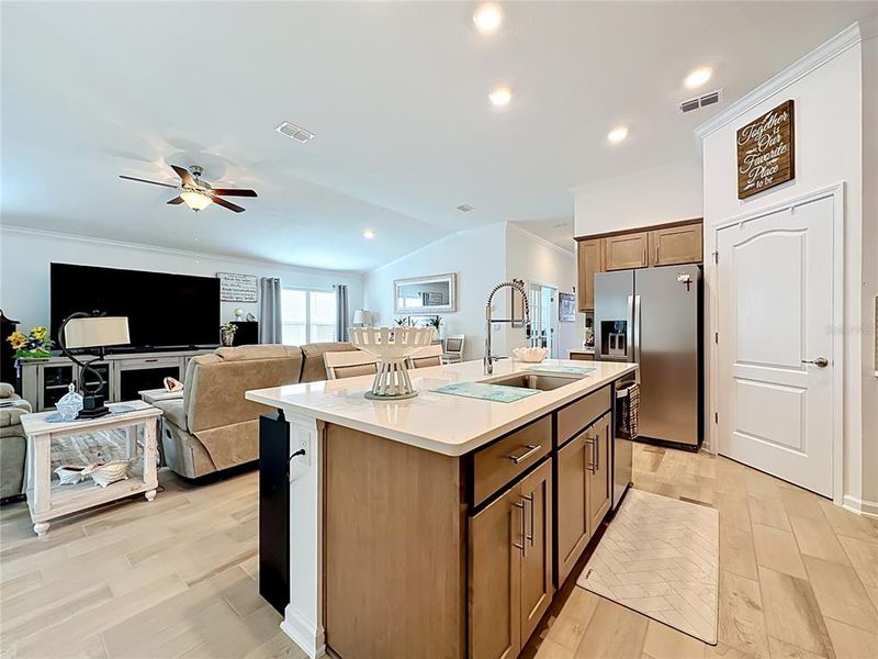 Furnished interior view inside a new home in Sawmill Branch Express, Palm Coast (Image 6).