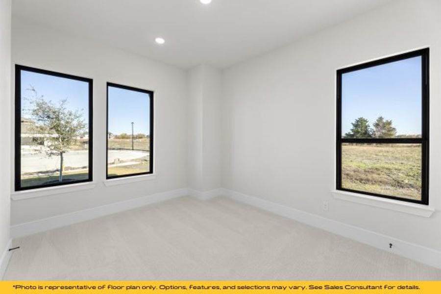 Representative unfurnished interior of a home built from the Bali by Stonefield Homes in Heath Golf and Yacht Club, Rockwall (Image 59).