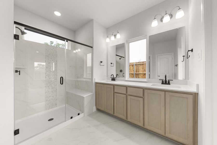 Furnished interior view inside a new home in Keeneland, Aubrey (Image 11).