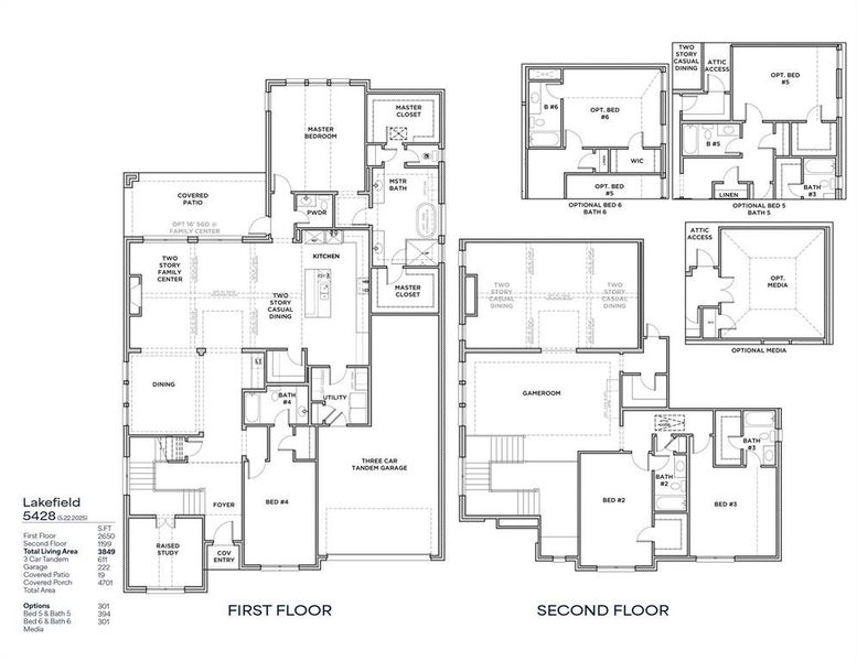 2D floor plan layout of this home in Quail Hollow, Rockwall, TX (Image 5).