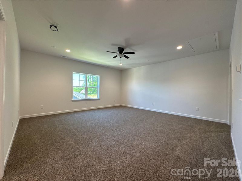 Pre wired for projector and surround sound