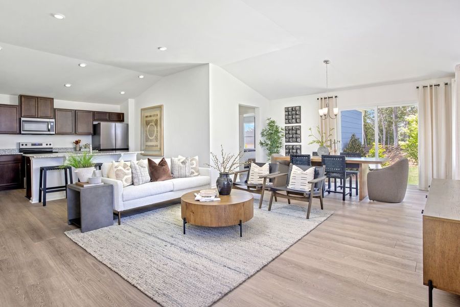 Representative furnished interior of a home built from the Plan 1501 by KB Home in Jade Creek, Chapel Hill (Image 6). Representative furnished interior of a home built from the Plan 1501 by KB Home in Jade Creek, Chapel Hill (Image 6).