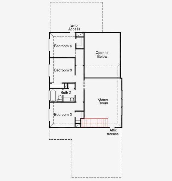 2D floor plan layout of this home in Jubilee, Hockley, TX (Image 3).