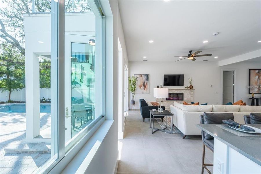 Furnished interior view inside a new home in , Sarasota (Image 47).