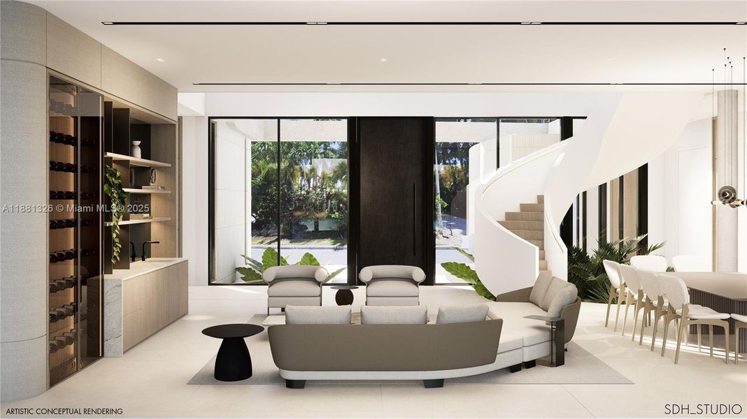 Furnished interior view inside a new home in , Hollywood (Image 17). Furnished interior view inside a new home in , Hollywood (Image 17).