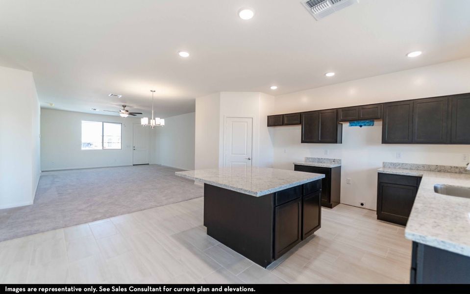 Representative furnished interior of a home built from the Marana by CastleRock Communities in Hayden Estates, Buckeye (Image 4).