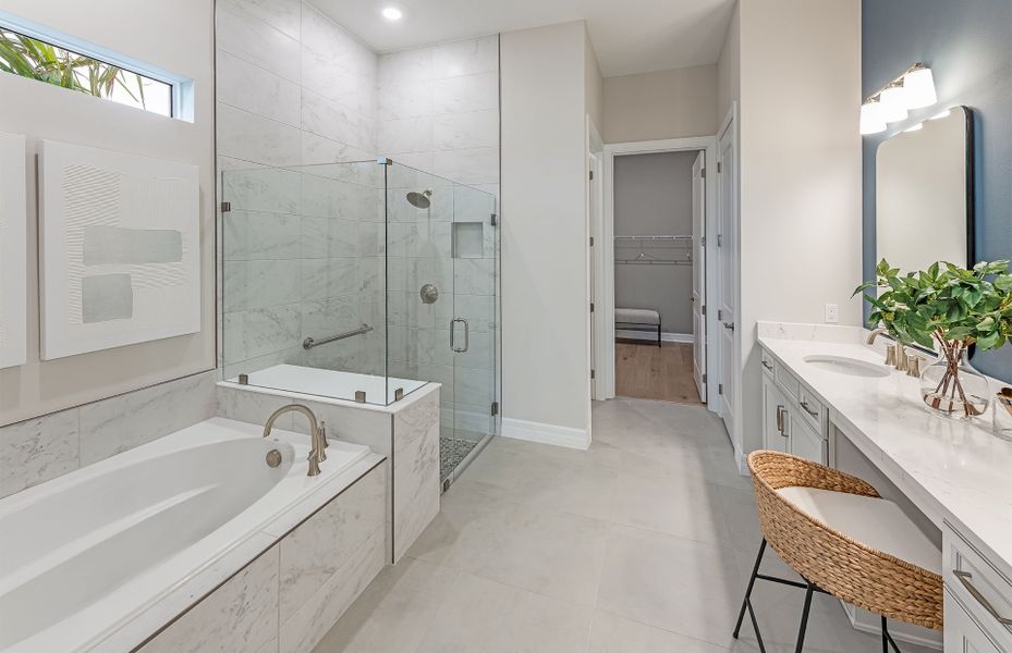 Representative furnished interior of a home built from the Reverence by DiVosta in Greyhawk Landing, Lake Worth (Image 10).