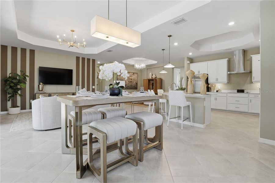 Furnished interior view inside a new home in Wellen Park Golf & Country Club, Venice (Image 21).