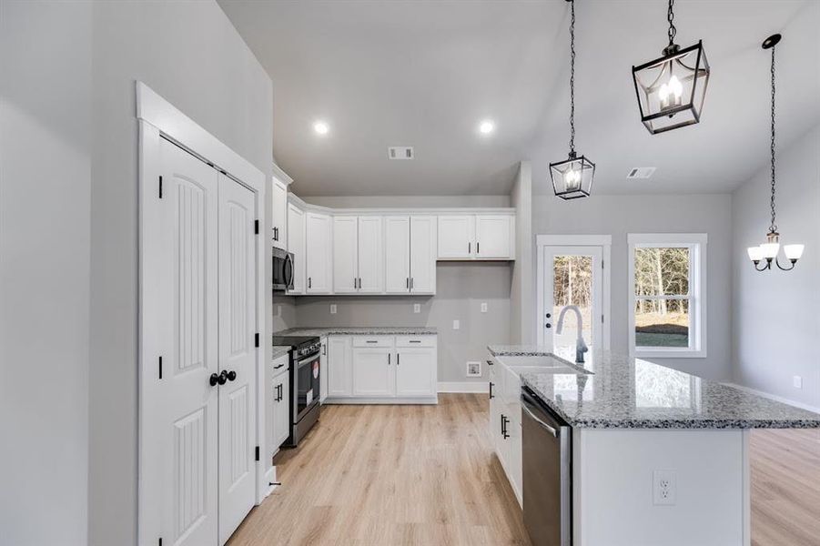 Furnished interior view inside a new home in , Cedartown (Image 10).