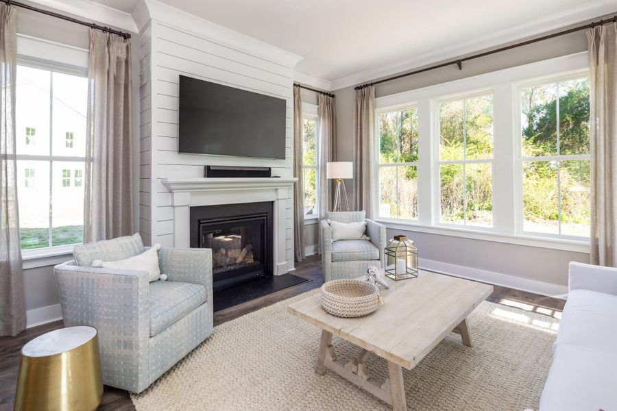 Furnished interior view inside a new home in Sweetgrass at Summers Corner, Summerville (Image 7).