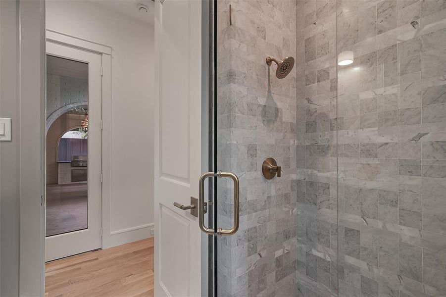 Close-up of interior finishes inside a home in , Dallas (Image 20).
