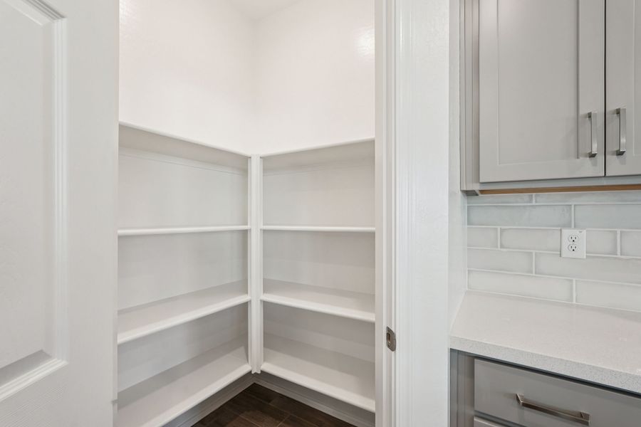 Pantry. Finishes and options may vary by community