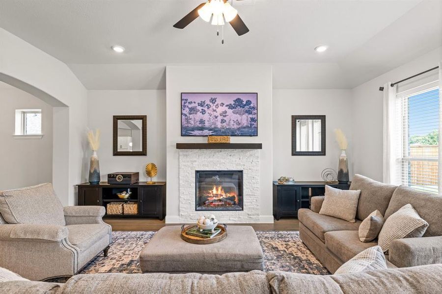 Furnished interior view inside a new home in Lovers Landing, Forney (Image 18). Furnished interior view inside a new home in Lovers Landing, Forney (Image 18).