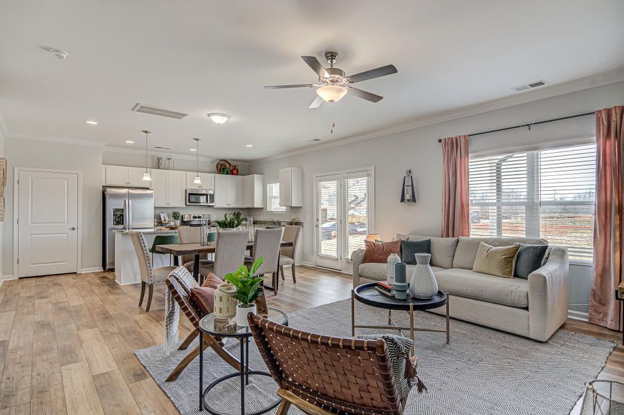 Furnished interior view inside a new home in , Summerville (Image 8).