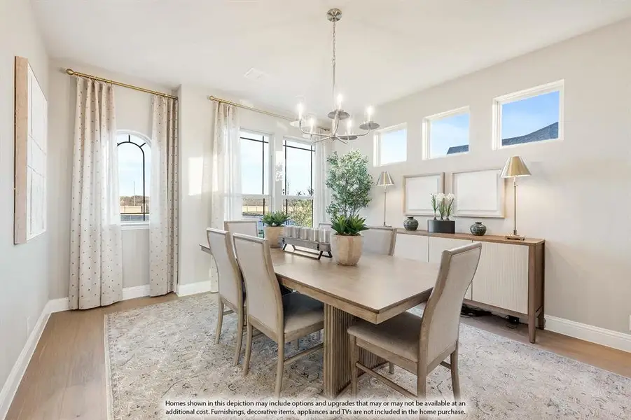 Furnished interior view inside a new home in ArrowBrooke, Aubrey (Image 19).