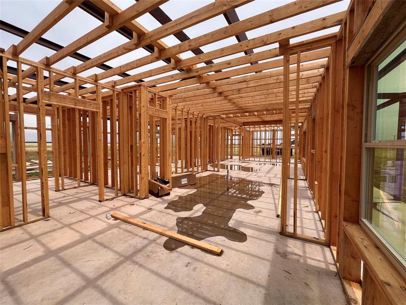 In-progress construction of a new home in , Hawley, TX (Image 4).