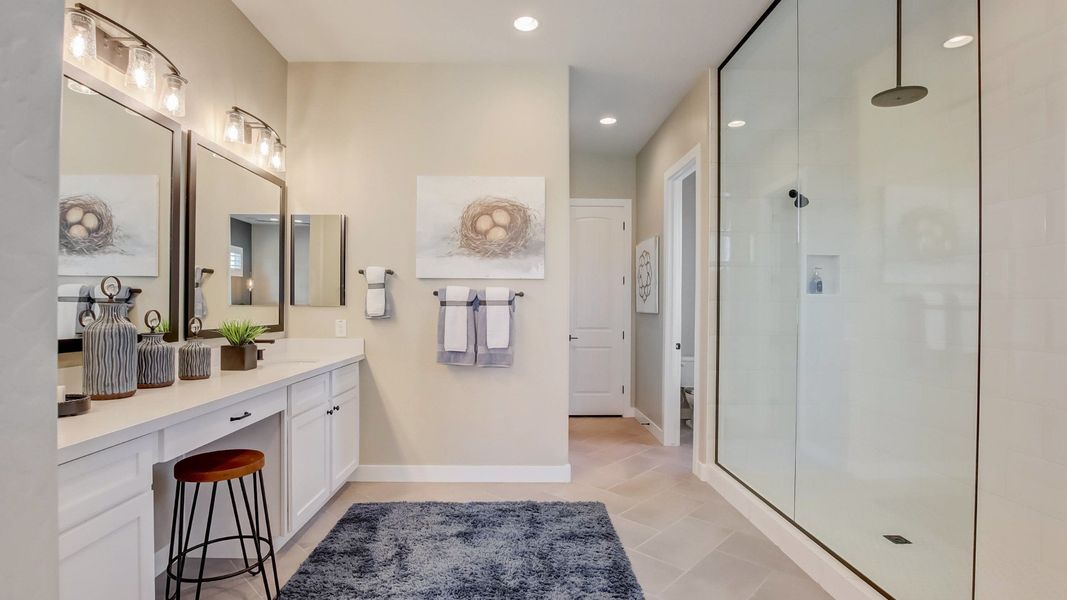Representative furnished interior of a home built from the Amethyst by DRB Homes in Arroyo Seco - Hacienda, Buckeye (Image 15).