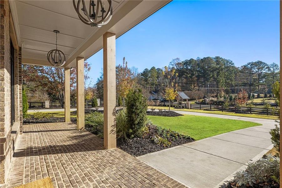 Exterior details and patio area of a home in , Alpharetta (Image 42).