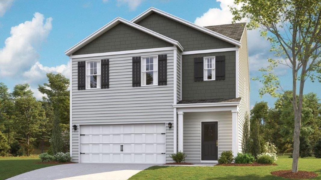 Representative exterior photo of a completed home built from the Robie by D.R. Horton in Keebler Meadows, Johnson City, TN (Image 21).