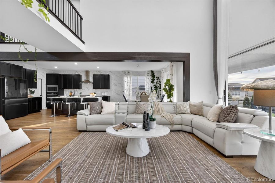 Furnished interior view inside a new home in , Parker (Image 28).