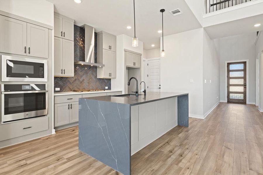 Furnished interior view inside a new home in Lariat, Liberty Hill (Image 6).